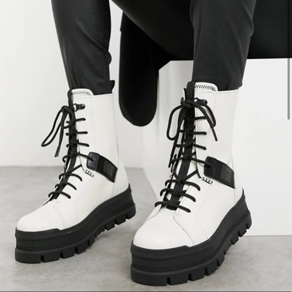 UGG Sheena Platform Combat Lace-Up Boots - Picture 8 of 8